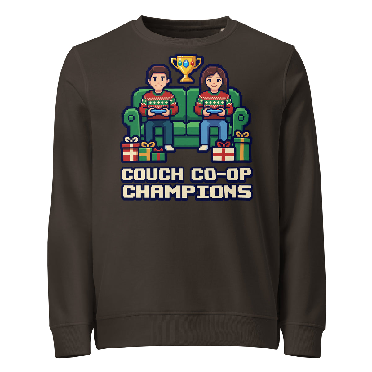 Couch Co-op Champions Christmas Mid-Weight Sweatshirt - Ricki Robin