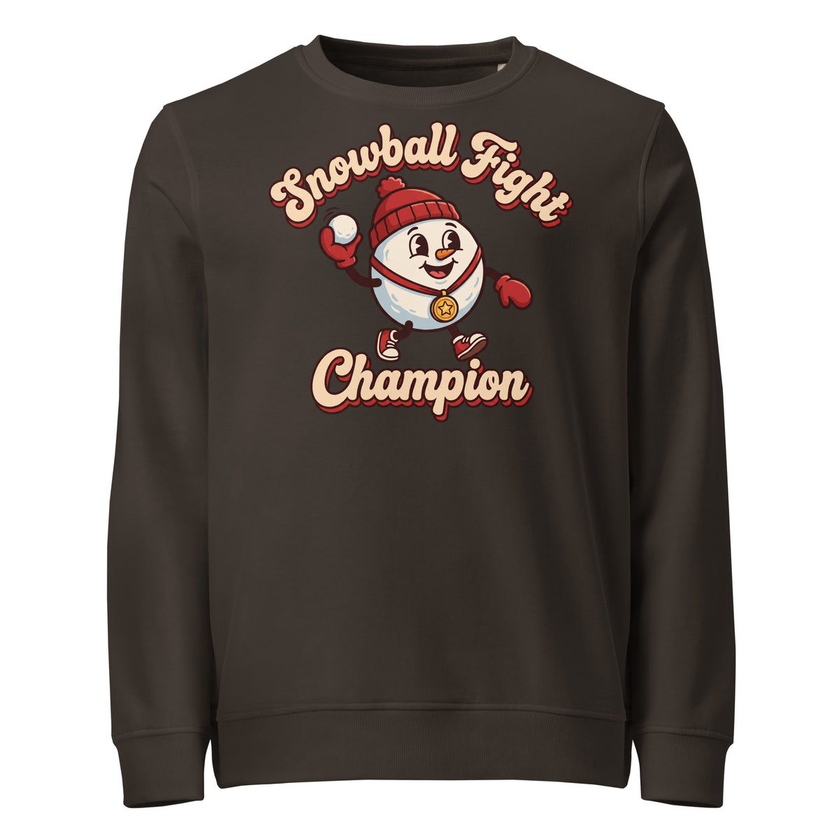 Snowball Fight Champion Christmas Mid-Weight Sweatshirt - Ricki Robin