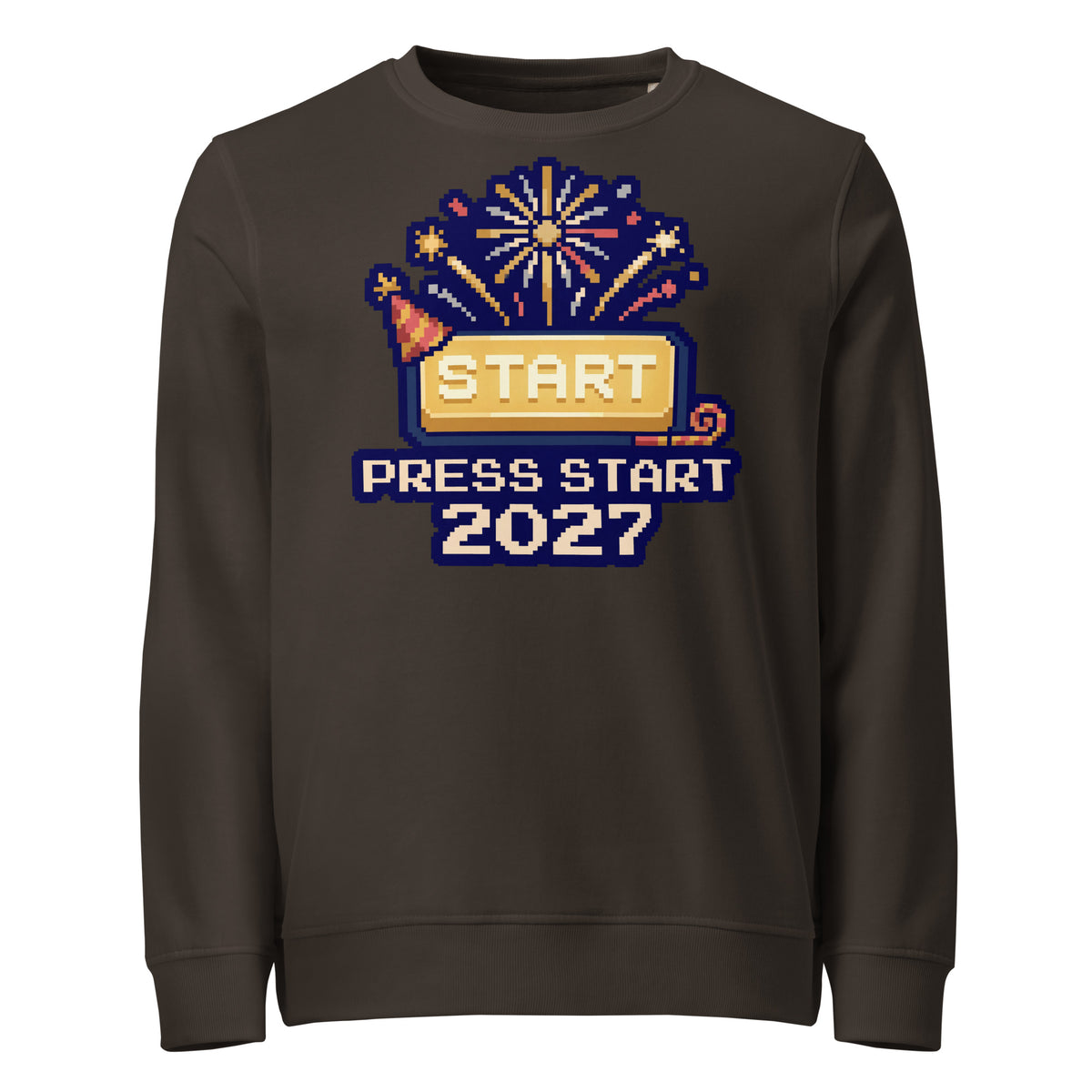 Press Start 2027 New Year Mid-Weight Sweatshirt - Ricki Robin