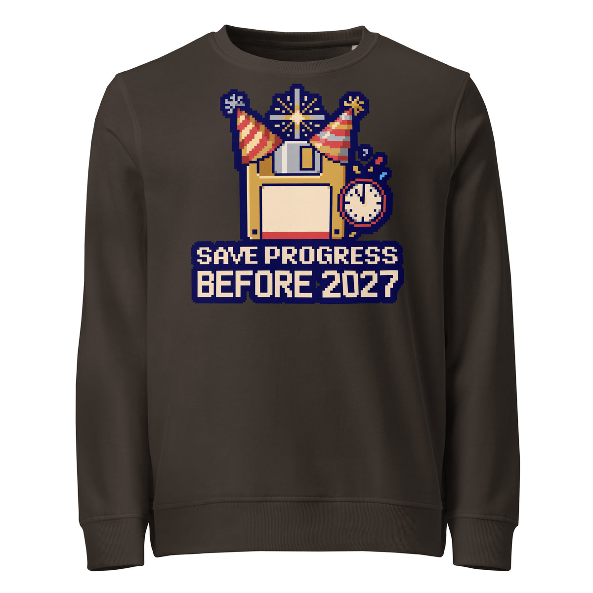 Save Progress Before 2027 New Year Mid-Weight Sweatshirt - Ricki Robin