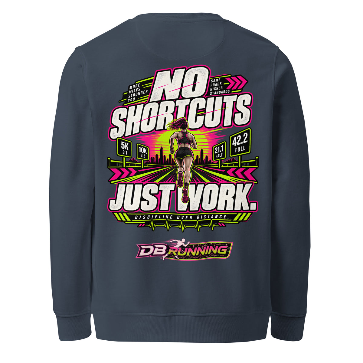 No Shortcuts Female - Mid-Weight Sweatshirt - DB Running