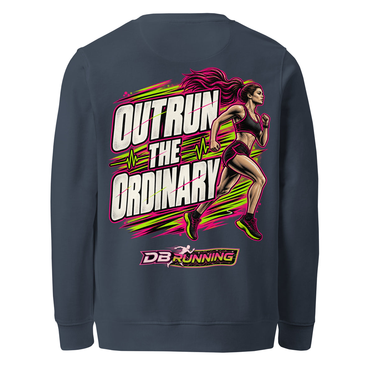 Outrun the Ordinary Female - Mid-Weight Sweatshirt - DB Running
