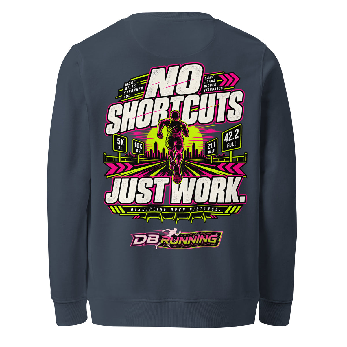 No Shortcuts Male - Mid-Weight Sweatshirt - DB Running
