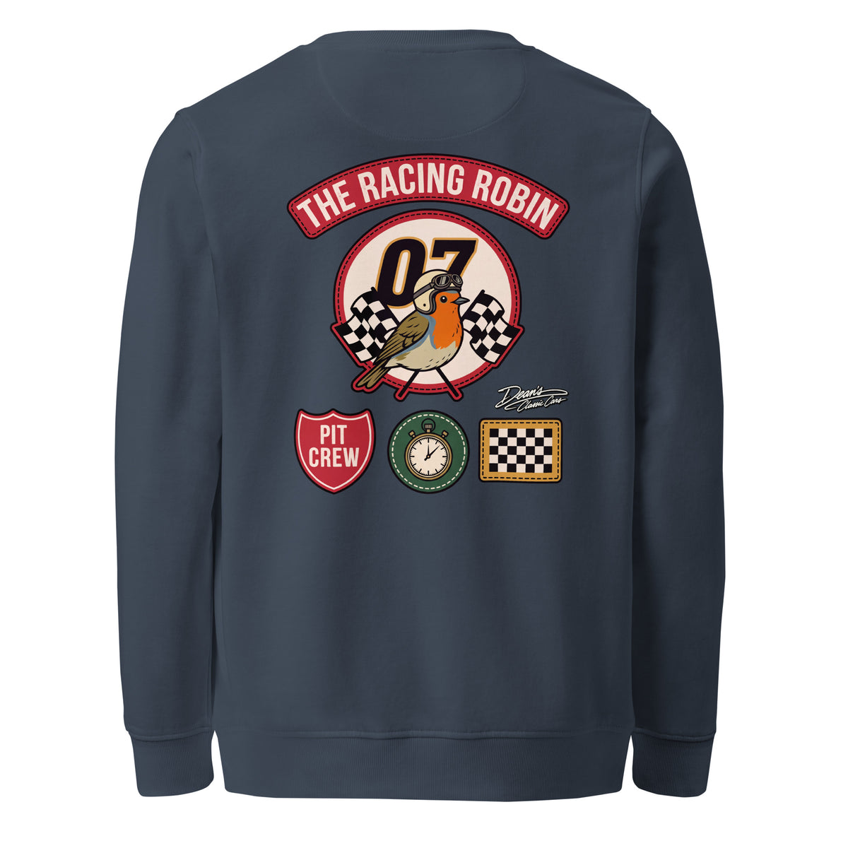 Racing Robin Pit Crew Mid-Weight Sweatshirt - Dean's Classic Cars