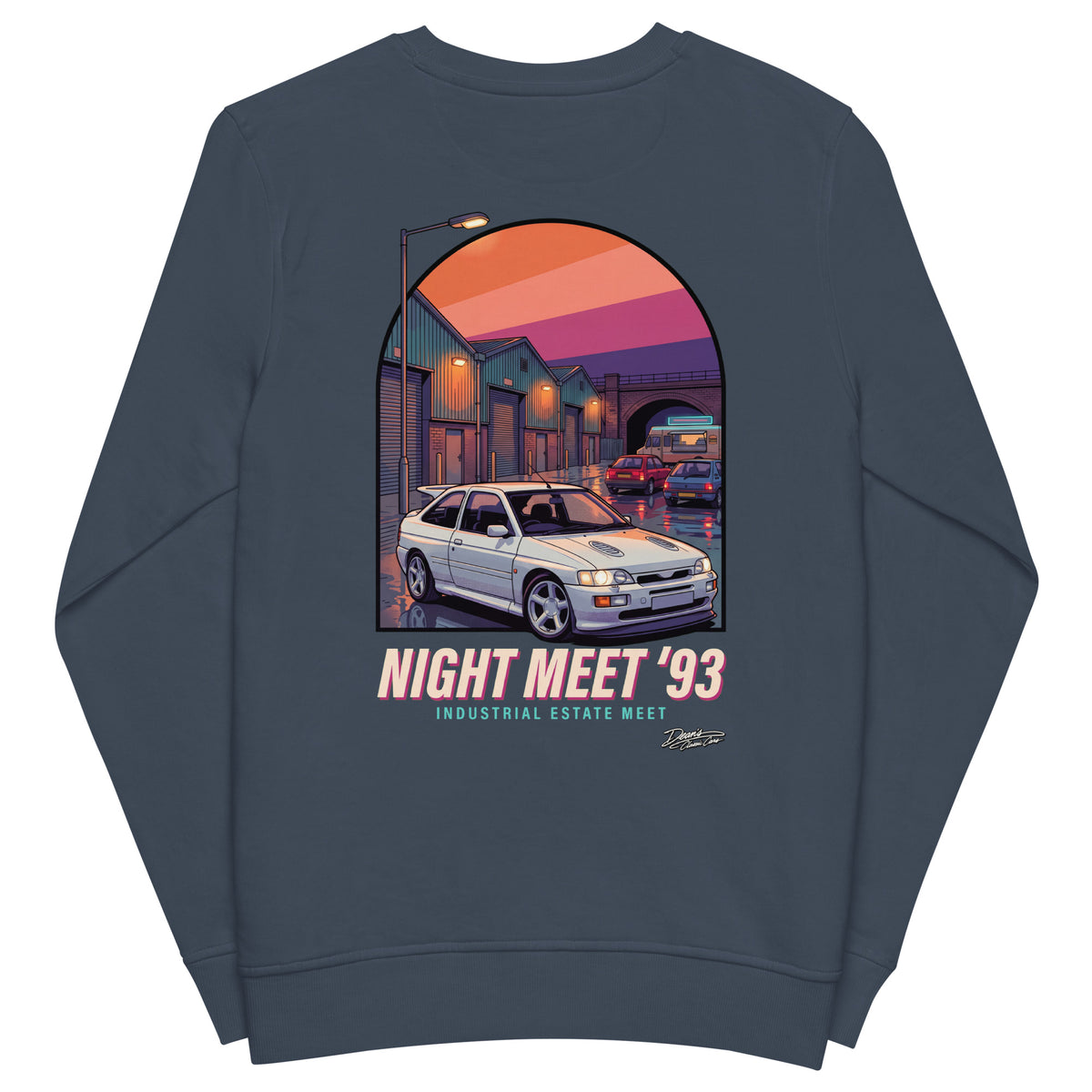 Escort Cosworth Night Meet Mid-Weight Sweatshirt - Dean's Classic Cars