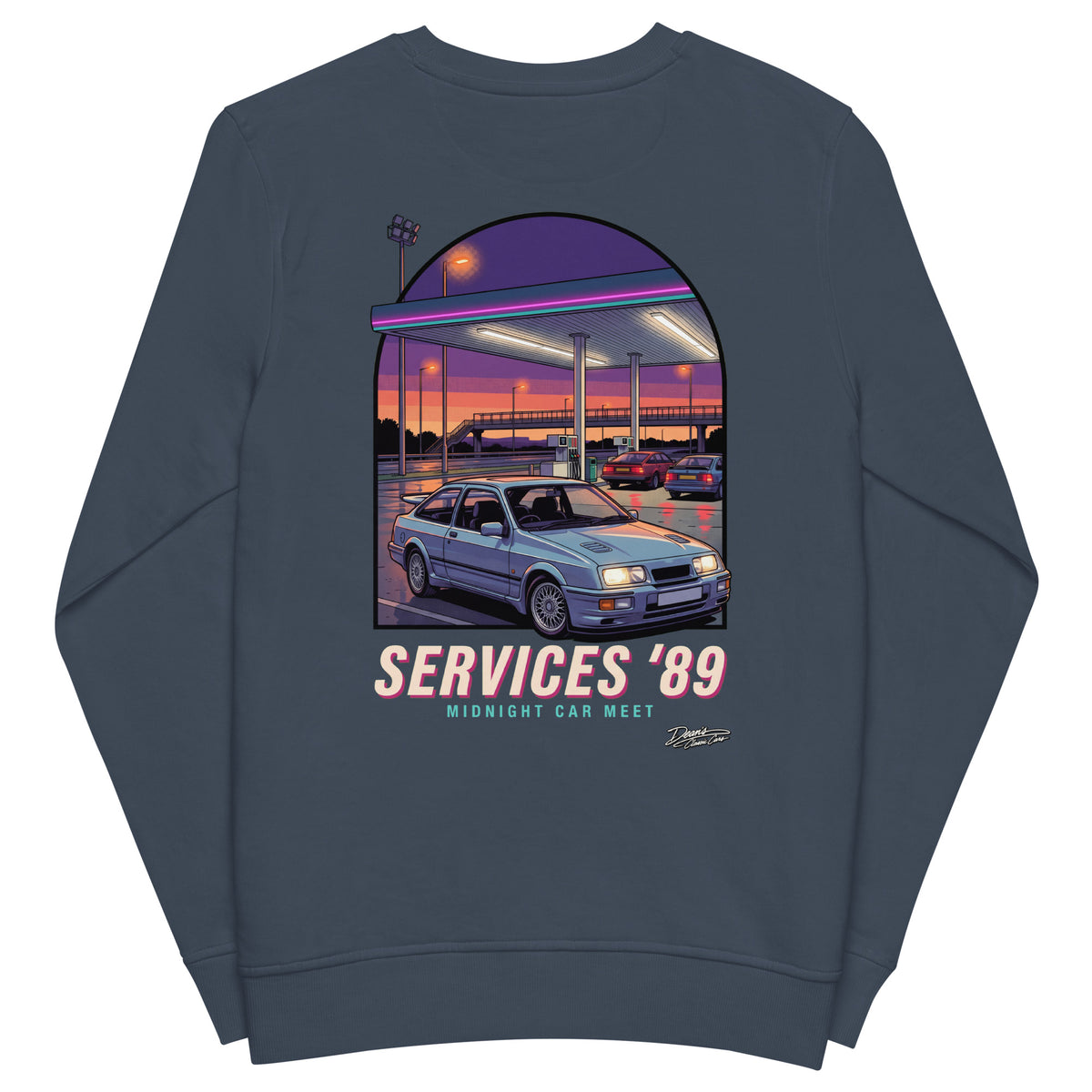 Sierra Cosworth Midnight Services Mid-Weight Sweatshirt - Dean's Classic Cars