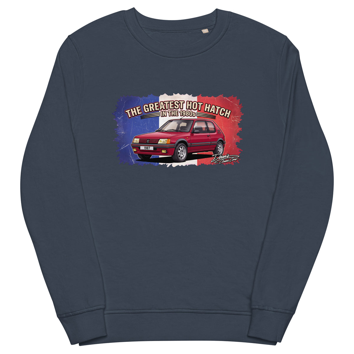 205 GTI Cherry Red Mid-Weight Sweatshirt - Dean's Classic Cars