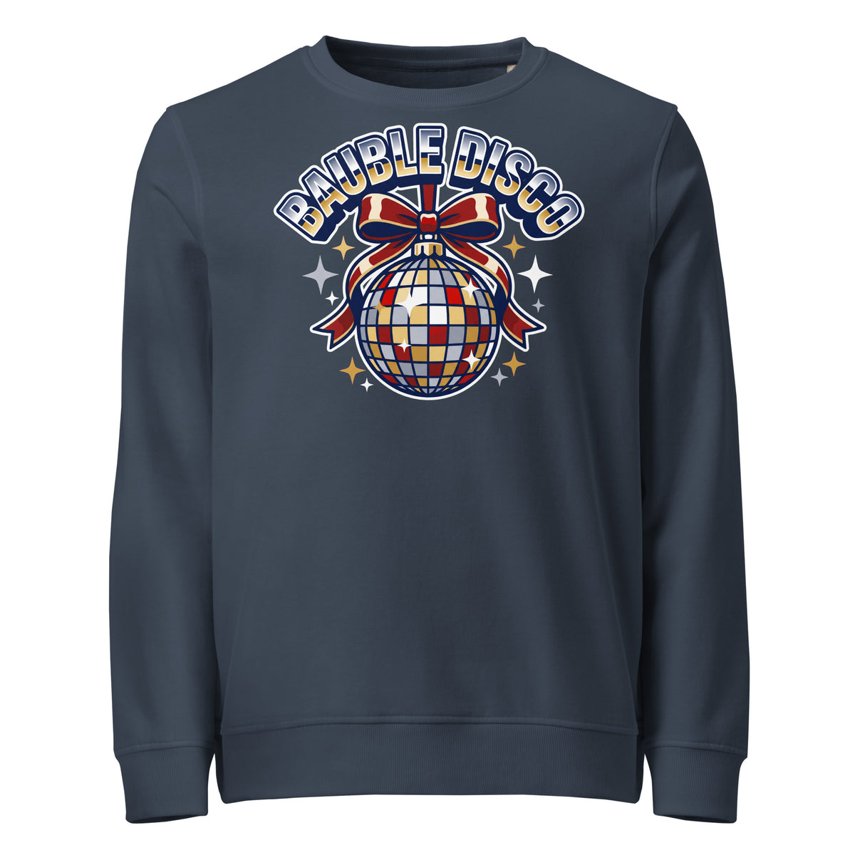 Bauble Disco Christmas Mid-Weight Sweatshirt - Ricki Robin