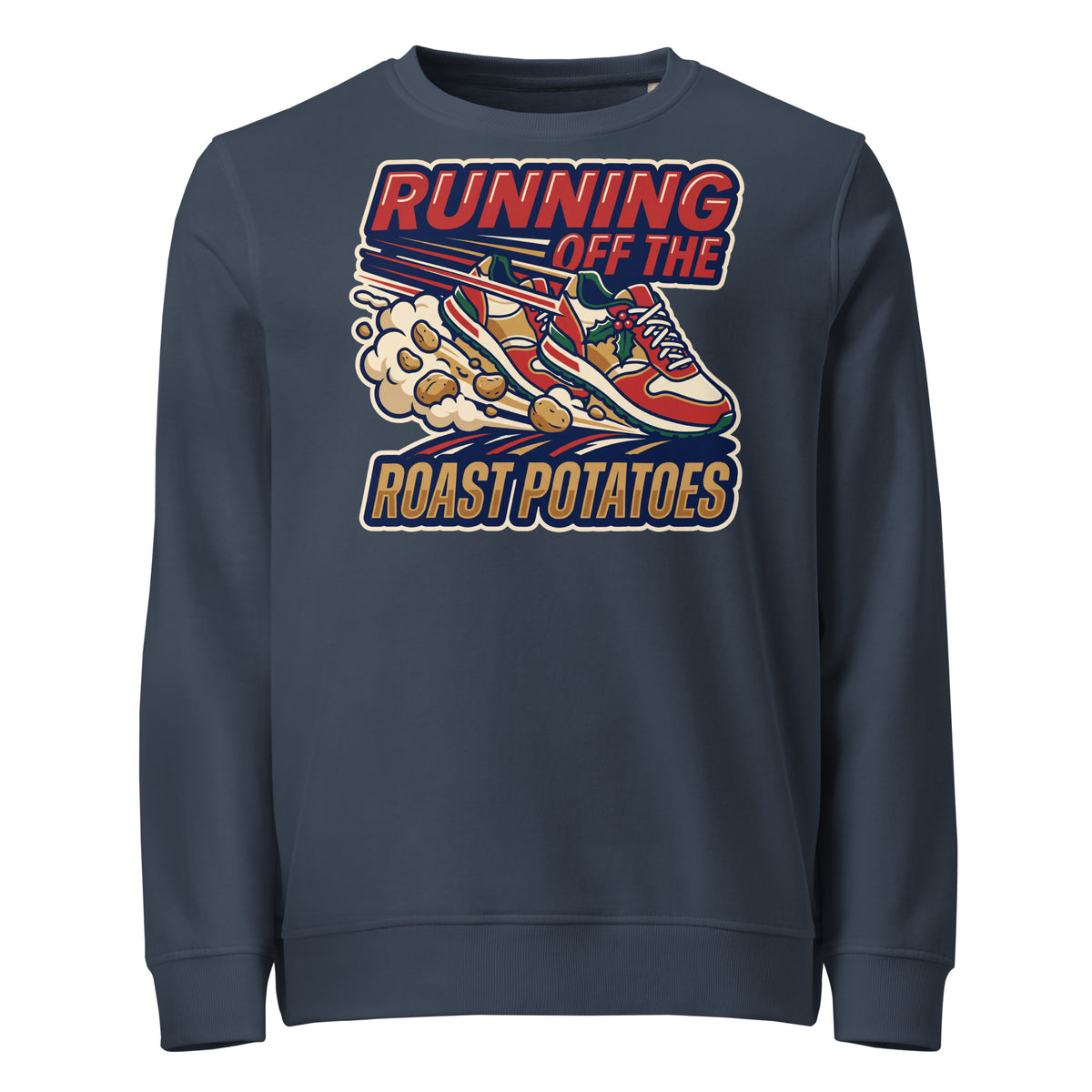 Running Off The Roast Potatoes Christmas Mid-Weight Sweatshirt - Ricki Robin
