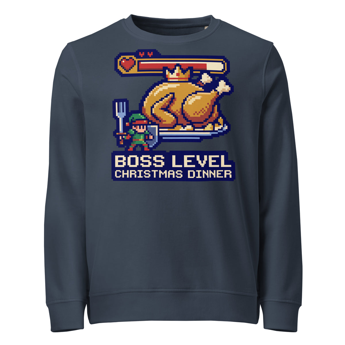 Boss Level: Christmas Dinner Mid-Weight Sweatshirt - Ricki Robin
