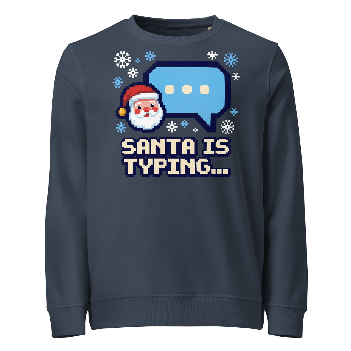 Santa Is Typing... Christmas Mid-Weight Sweatshirt - Ricki Robin