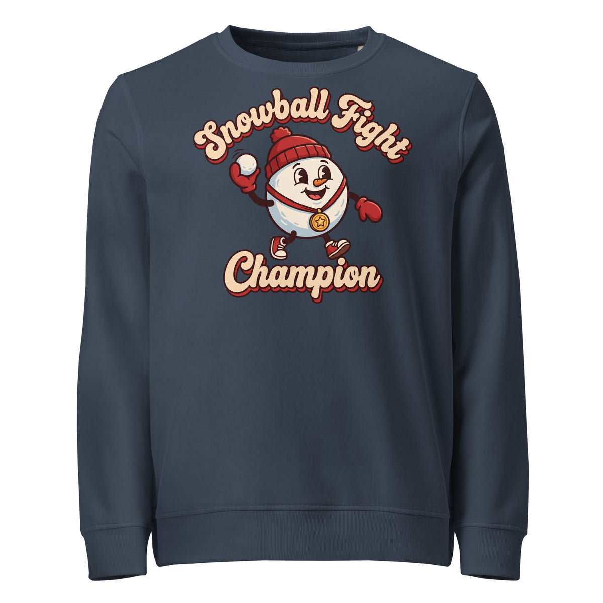 Snowball Fight Champion Christmas Mid-Weight Sweatshirt - Ricki Robin