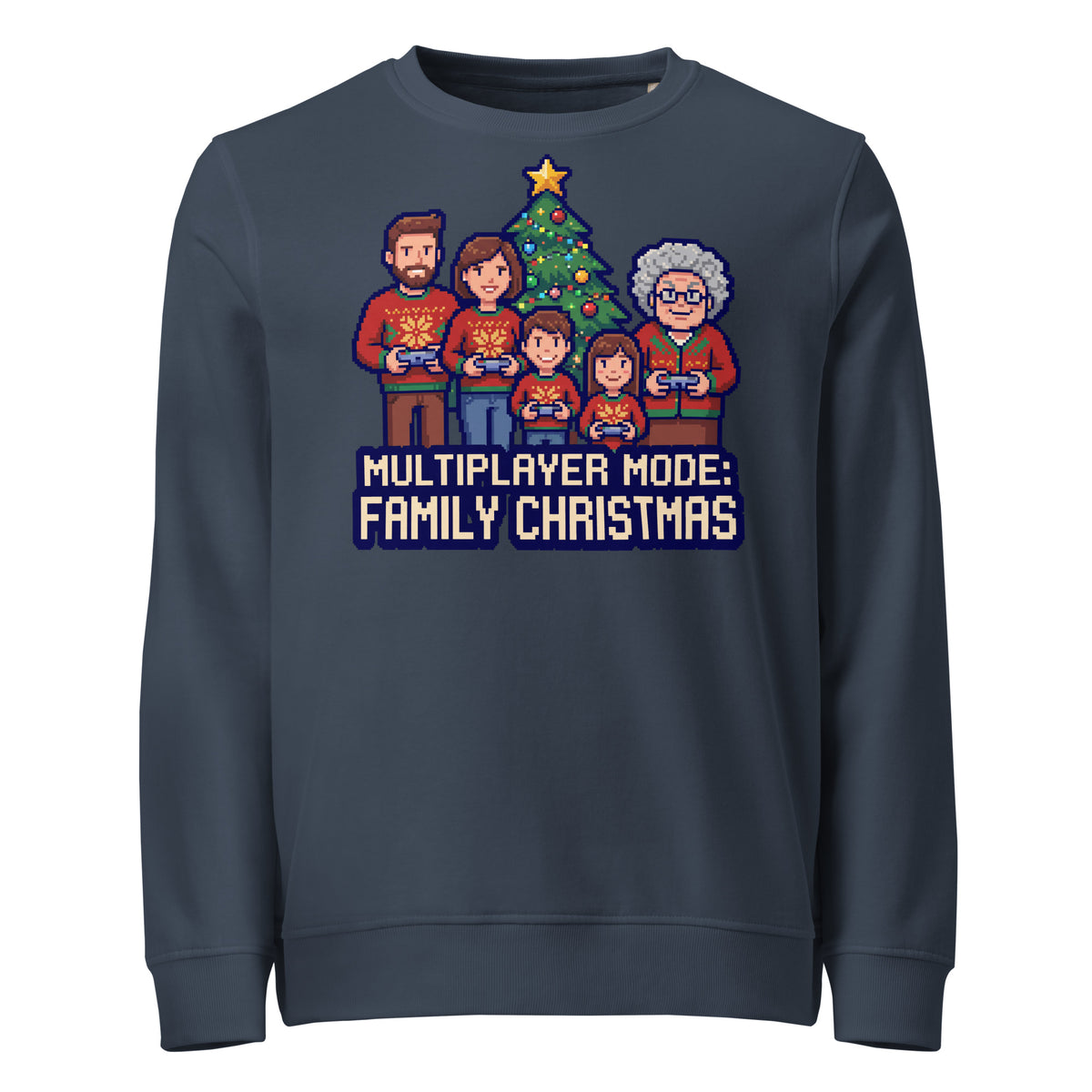 Multiplayer Mode: Family Christmas Mid-Weight Sweatshirt - Ricki Robin