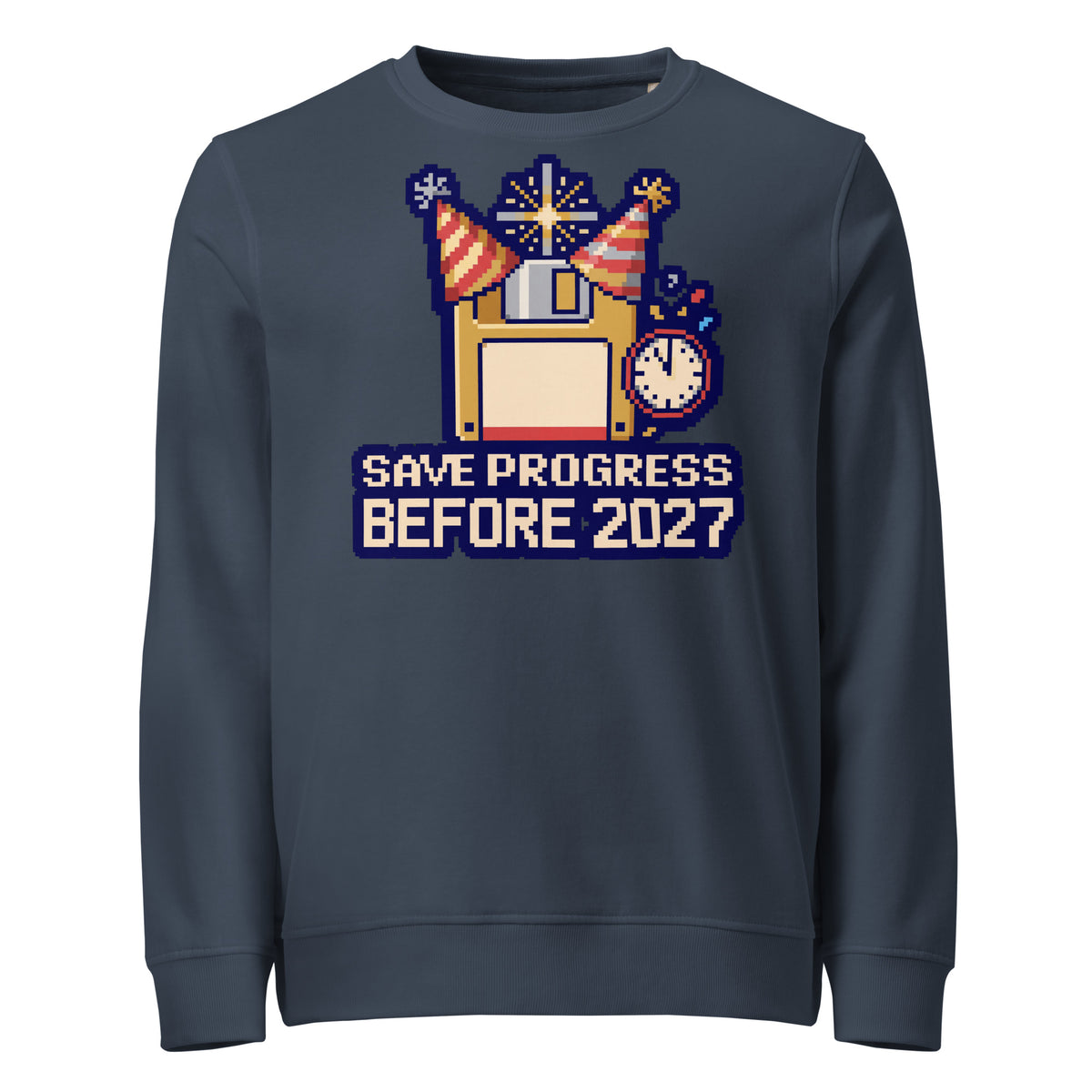 Save Progress Before 2027 New Year Mid-Weight Sweatshirt - Ricki Robin