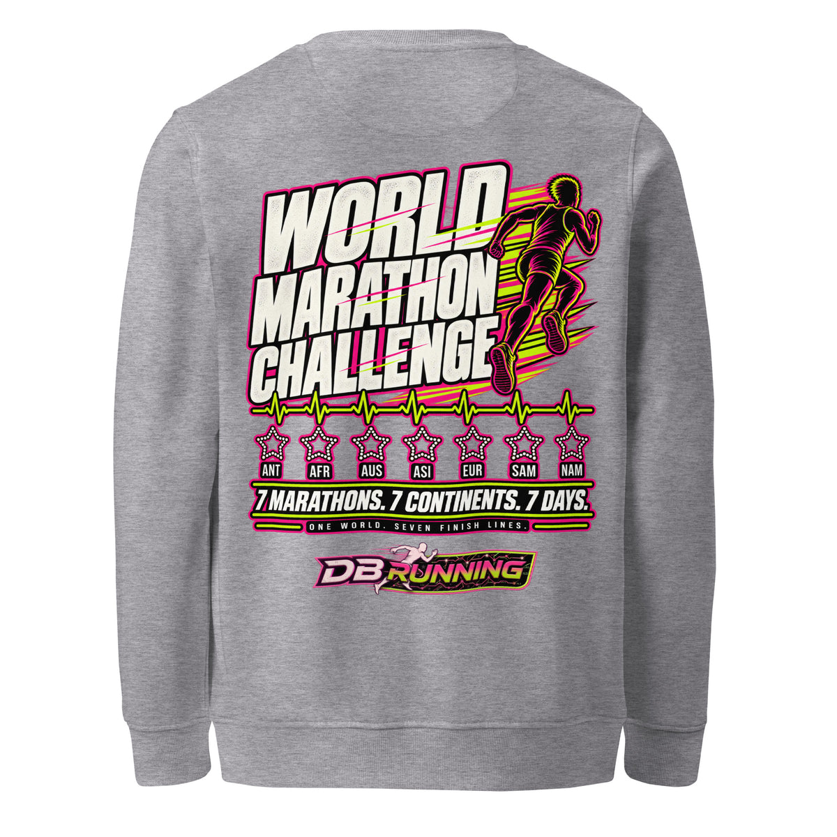 World Marathon Challenge Male - Mid-Weight Sweatshirt - DB Running