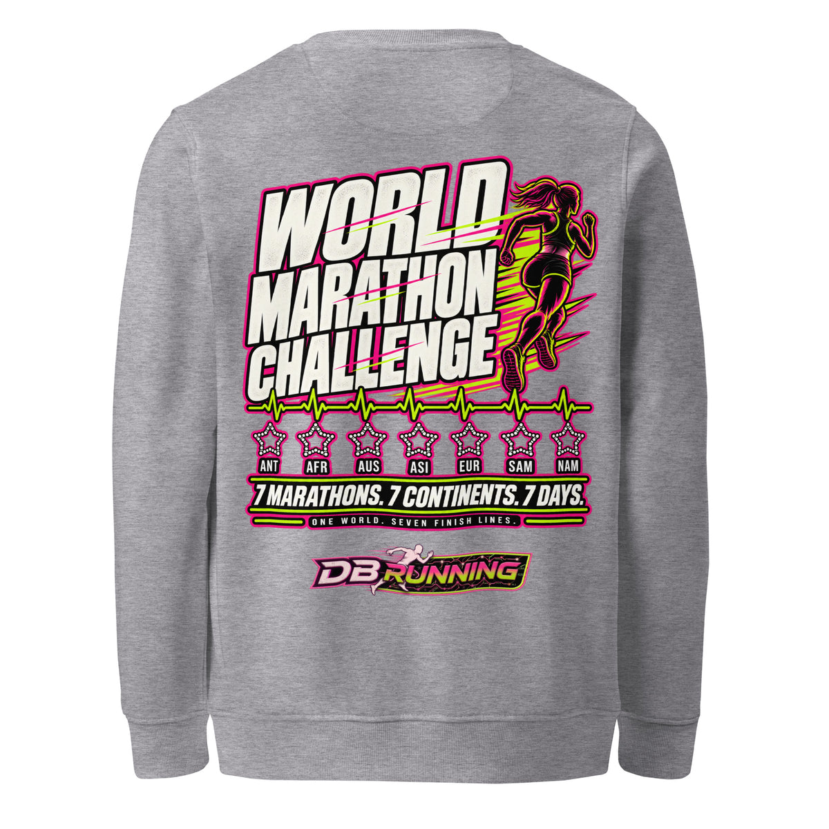 World Marathon Challenge Female - Mid-Weight Sweatshirt - DB Running