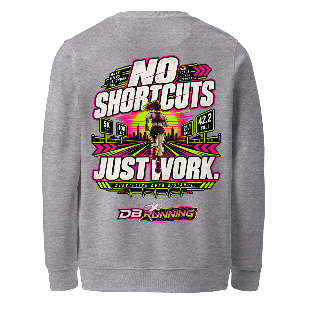 No Shortcuts Female - Mid-Weight Sweatshirt - DB Running