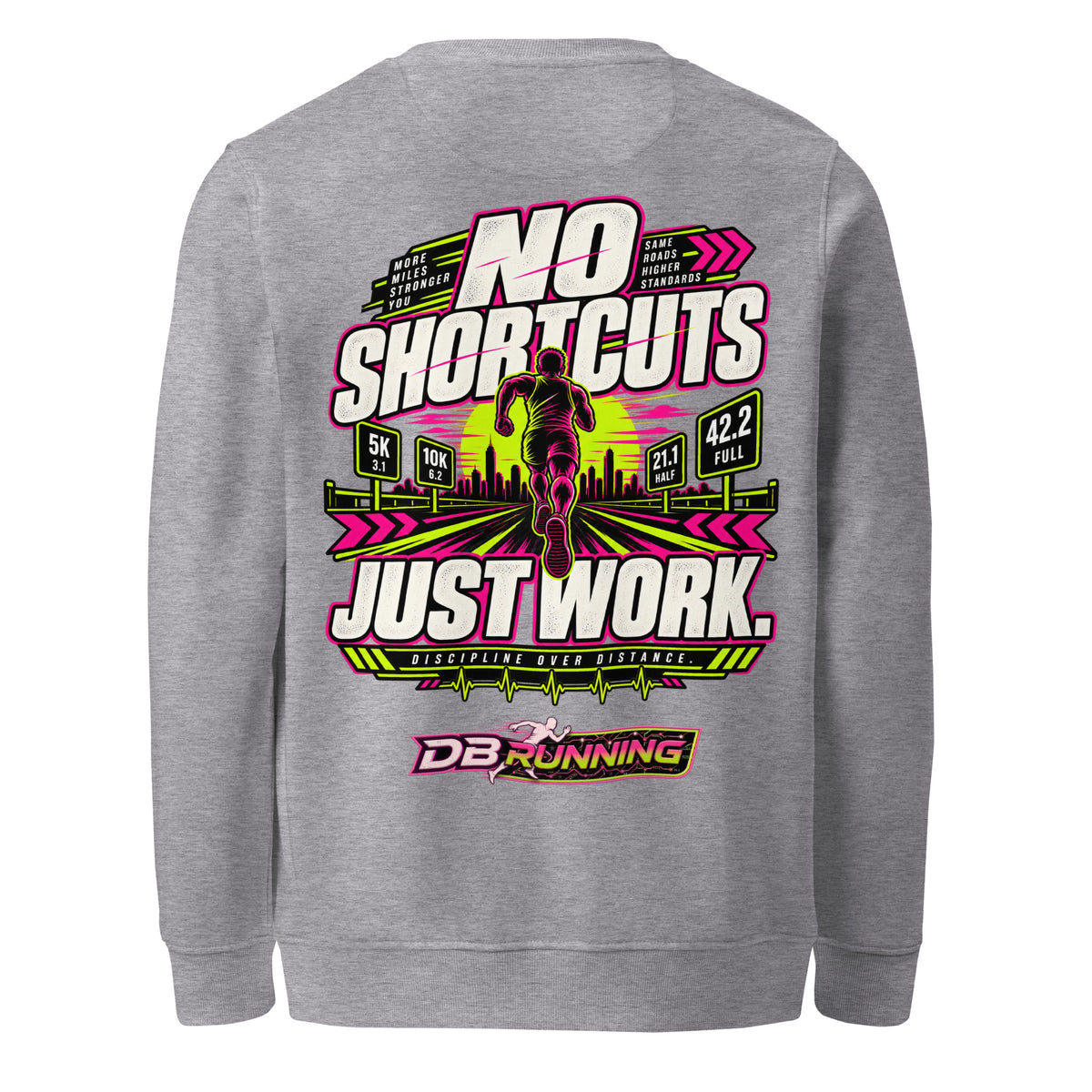 No Shortcuts Male - Mid-Weight Sweatshirt - DB Running