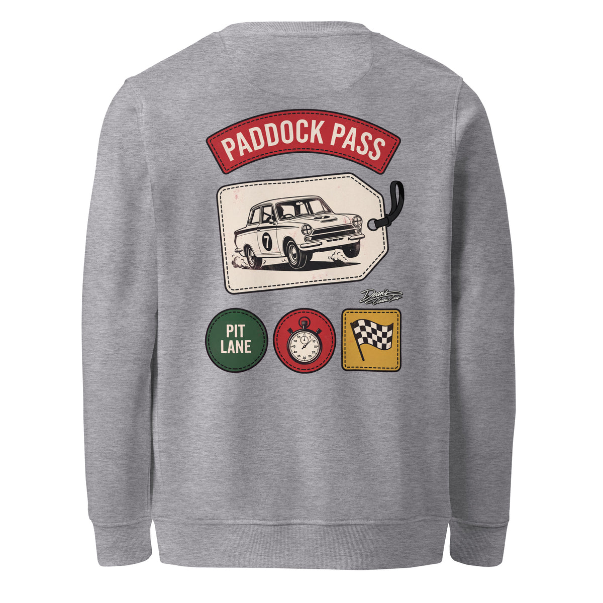 Cortina Paddock Pass Seven Mid-Weight Sweatshirt - Dean's Classic Cars