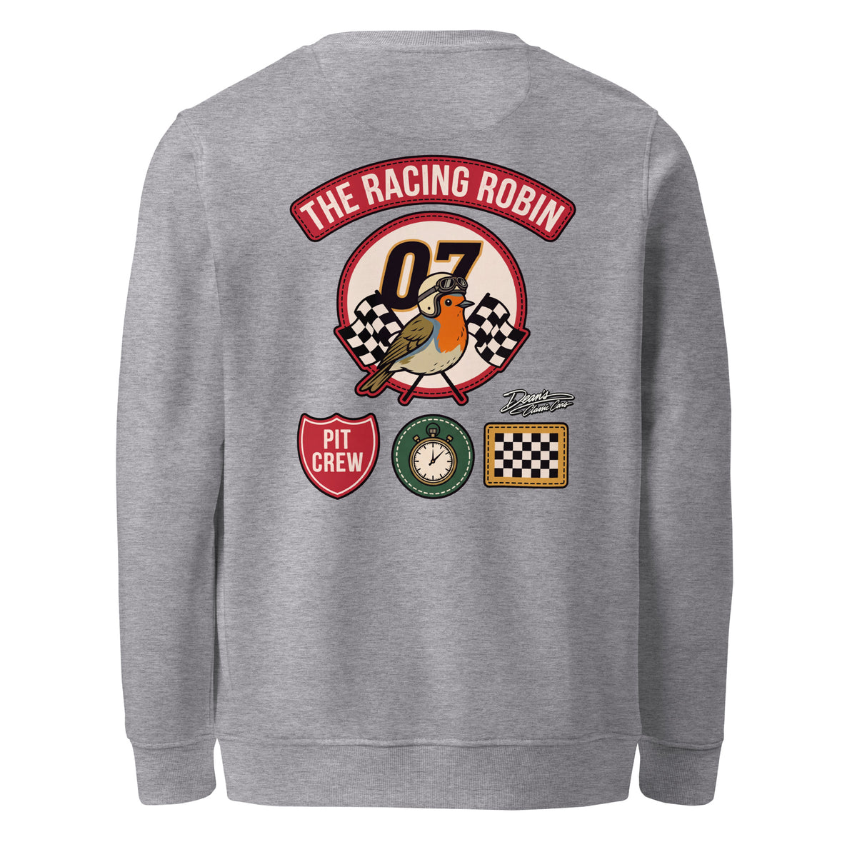 Racing Robin Pit Crew Mid-Weight Sweatshirt - Dean's Classic Cars