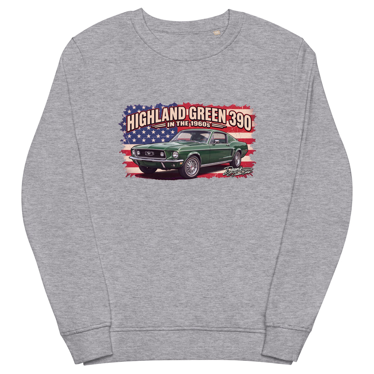 Mustang GT Highland Green Mid-Weight Sweatshirt - Dean's Classic Cars