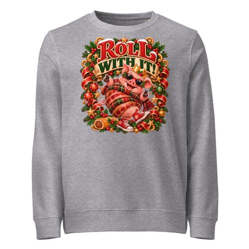 Roll With It Christmas Mid-Weight Sweatshirt - Ricki Robin