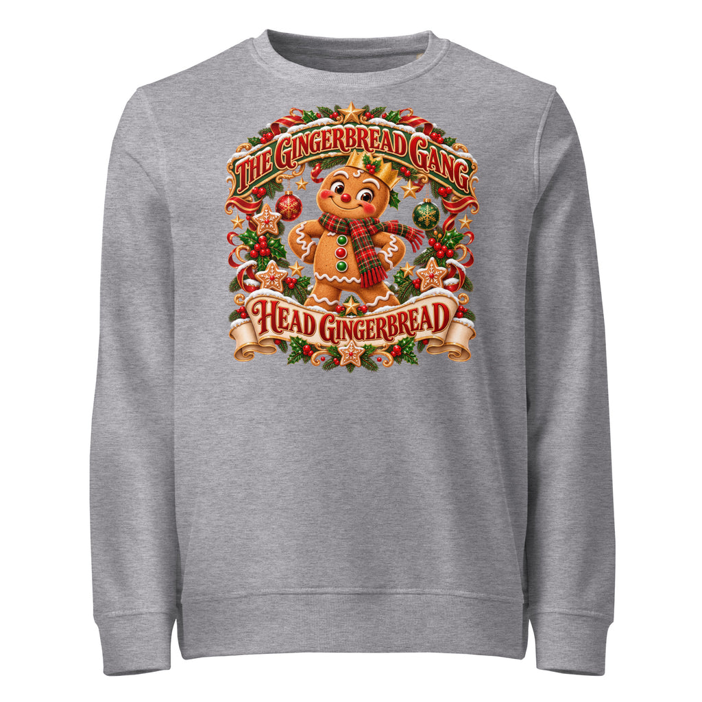 Head Gingerbread Christmas Mid-Weight Sweatshirt - Ricki Robin