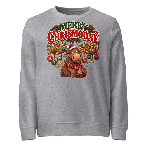Merry Chrismoose Christmas Mid-Weight Sweatshirt - Ricki Robin