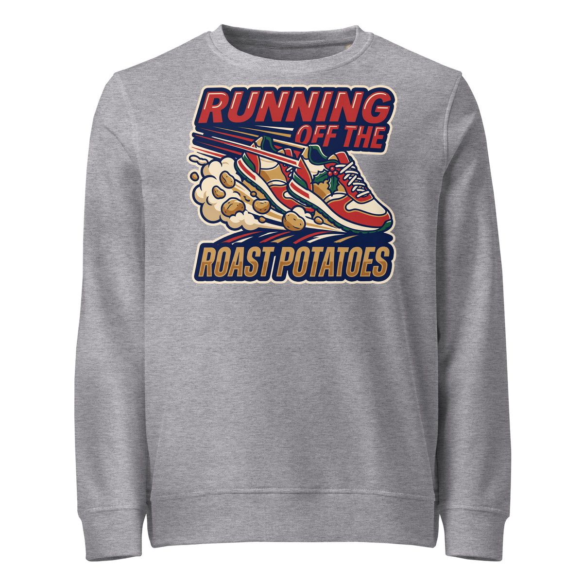 Running Off The Roast Potatoes Christmas Mid-Weight Sweatshirt - Ricki Robin