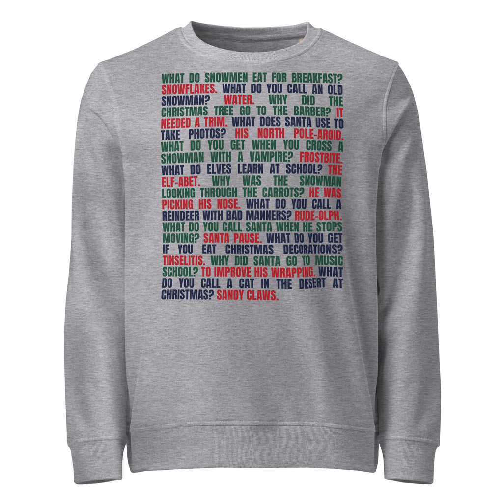 Christmas Cracker Jokes Mid-Weight Sweatshirt - Ricki Robin