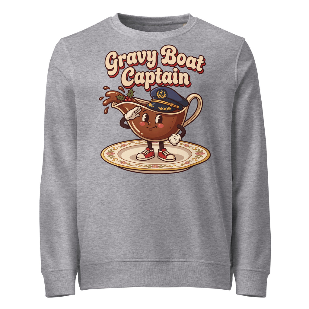 Gravy Boat Captain Christmas Mid-Weight Sweatshirt - Ricki Robin