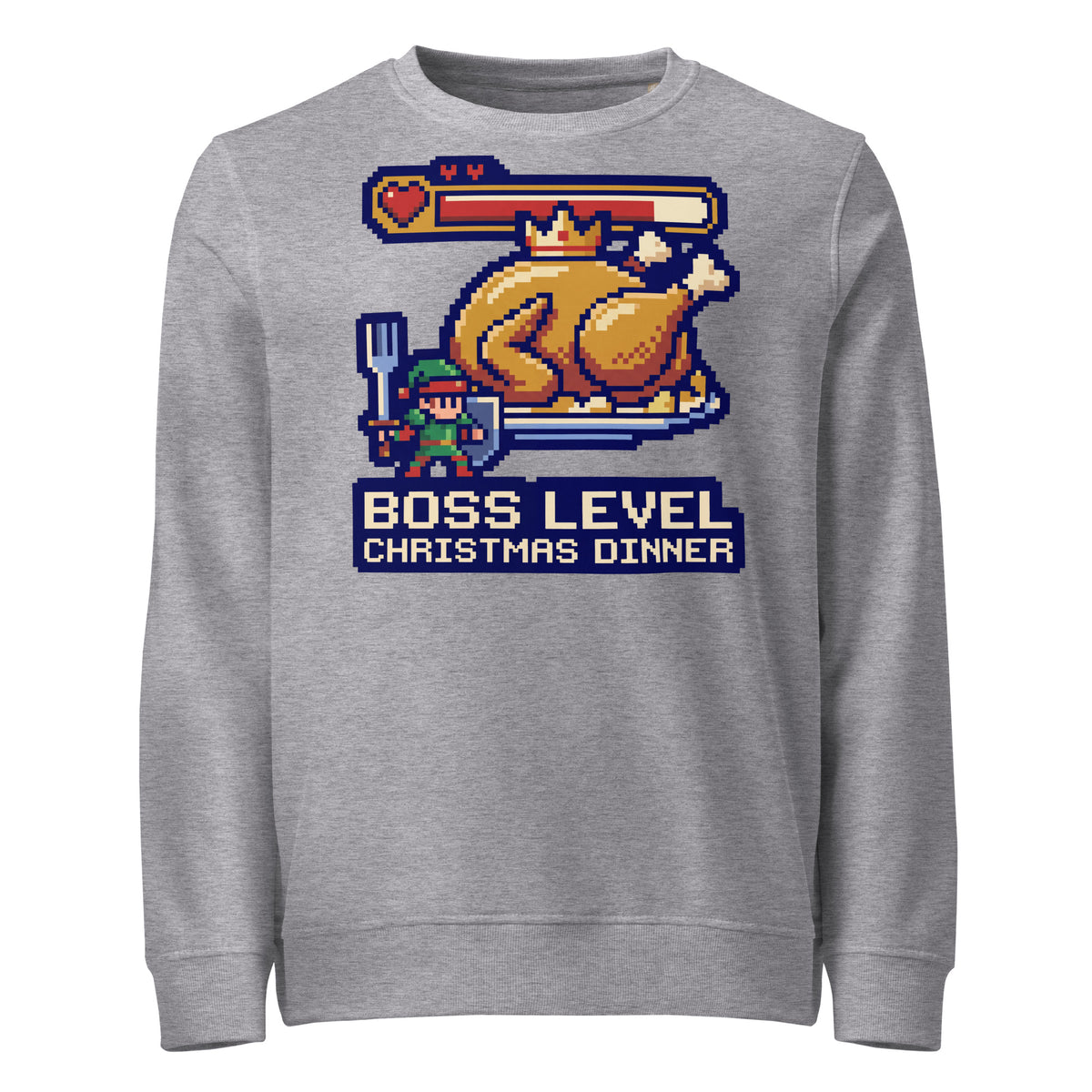 Boss Level: Christmas Dinner Mid-Weight Sweatshirt - Ricki Robin