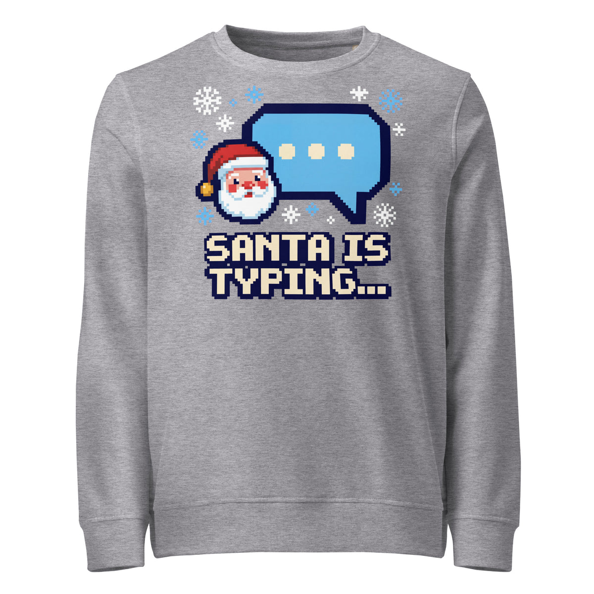 Santa Is Typing... Christmas Mid-Weight Sweatshirt - Ricki Robin