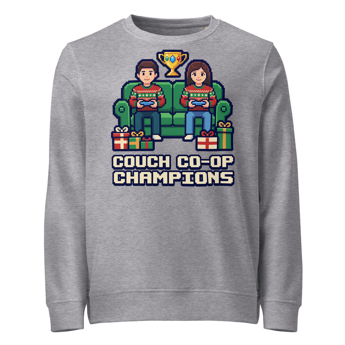 Couch Co-op Champions Christmas Mid-Weight Sweatshirt - Ricki Robin