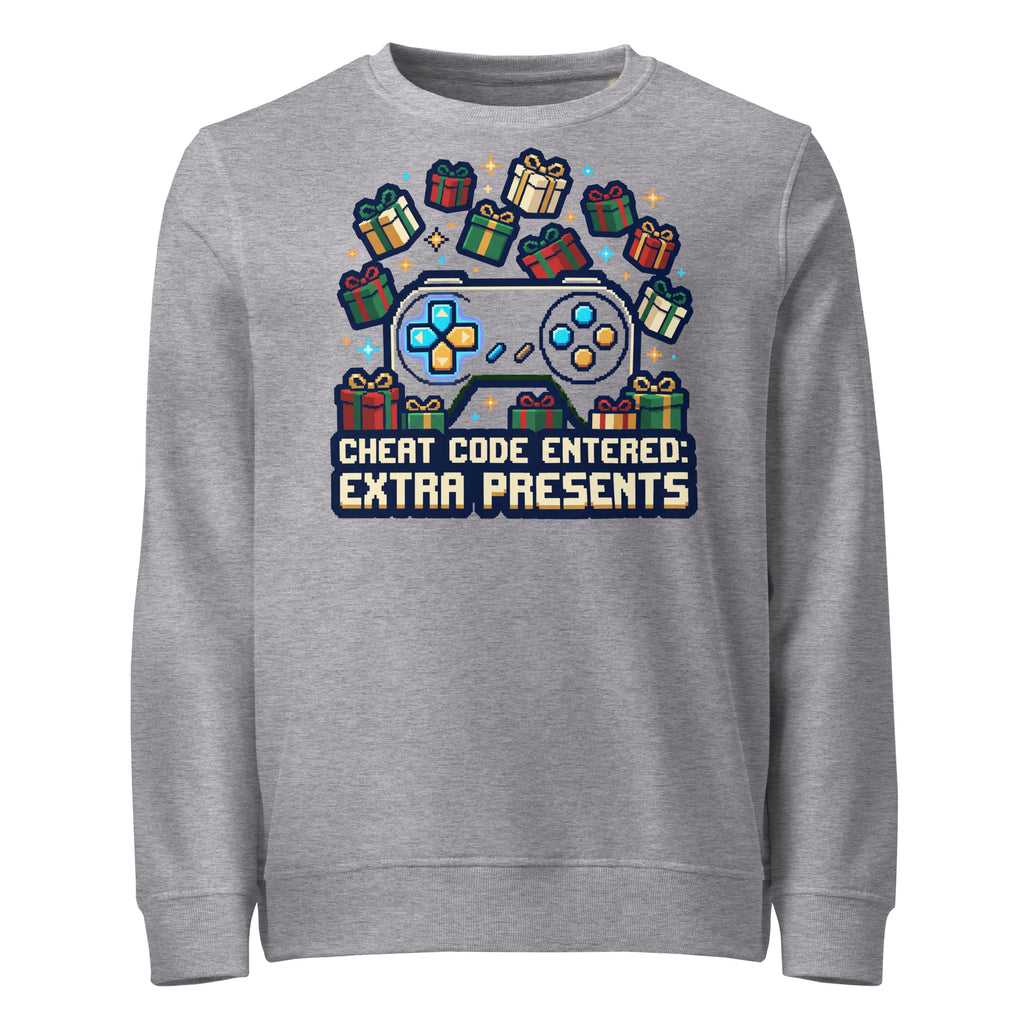 Cheat Code: Extra Presents Christmas Mid-Weight Sweatshirt - Ricki Robin