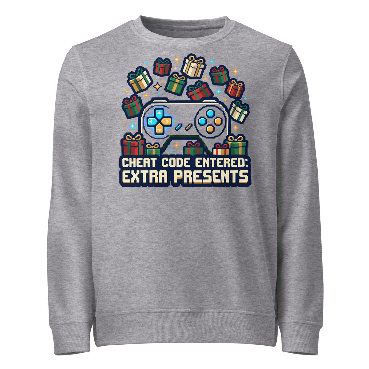 Cheat Code: Extra Presents Christmas Mid-Weight Sweatshirt - Ricki Robin