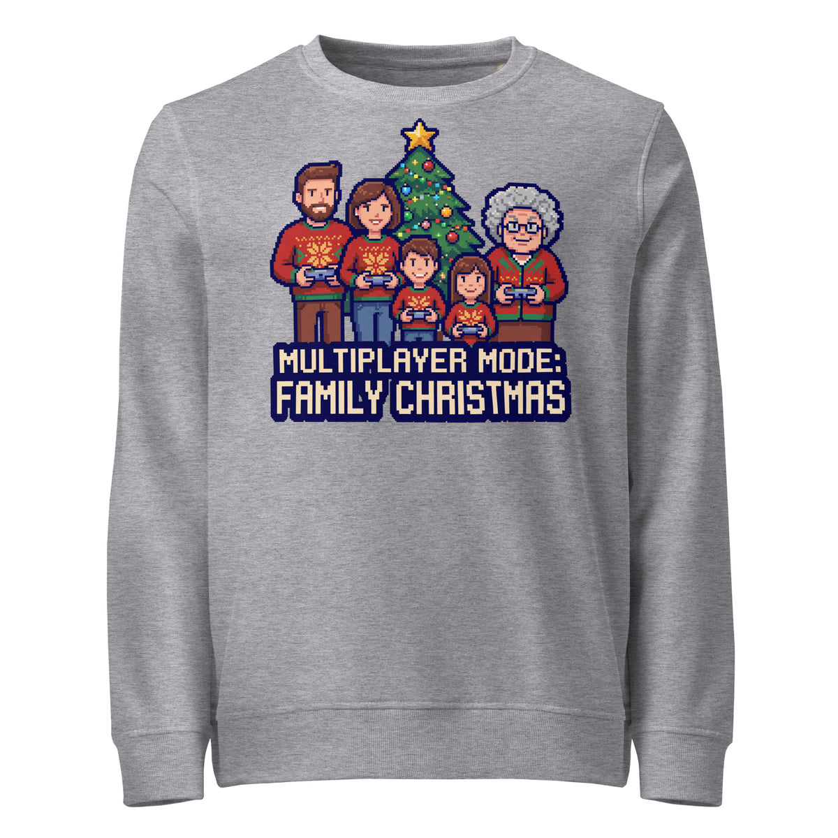 Multiplayer Mode: Family Christmas Mid-Weight Sweatshirt - Ricki Robin