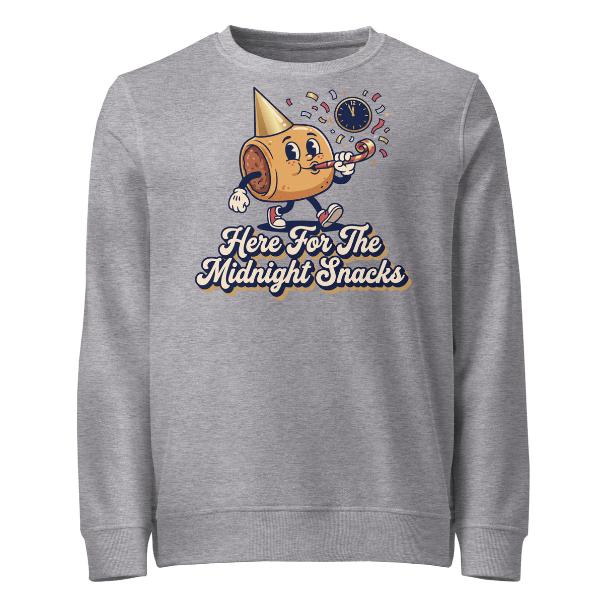 Here For The Midnight Snacks New Year Mid-Weight Sweatshirt - Ricki Robin