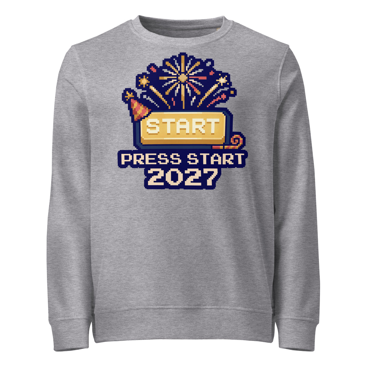 Press Start 2027 New Year Mid-Weight Sweatshirt - Ricki Robin