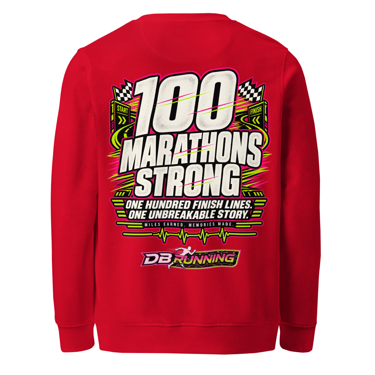 100 Marathons Strong - Mid-Weight Sweatshirt - DB Running