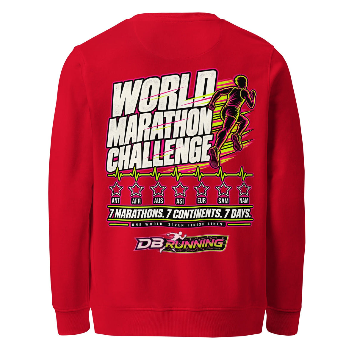 World Marathon Challenge Male - Mid-Weight Sweatshirt - DB Running