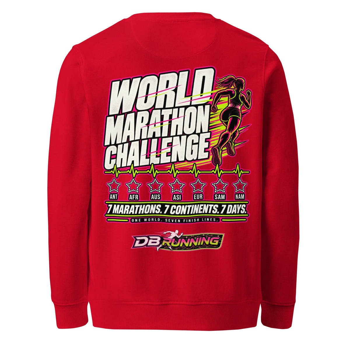 World Marathon Challenge Female - Mid-Weight Sweatshirt - DB Running