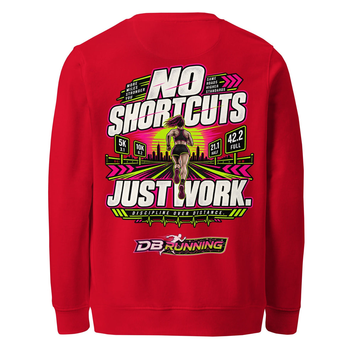 No Shortcuts Female - Mid-Weight Sweatshirt - DB Running