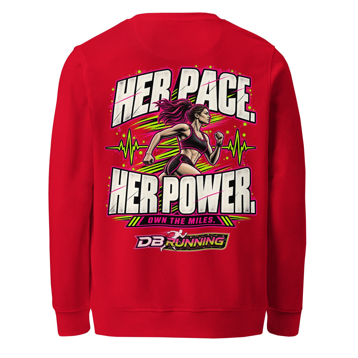Her Pace. Her Power. - Mid-Weight Sweatshirt - DB Running