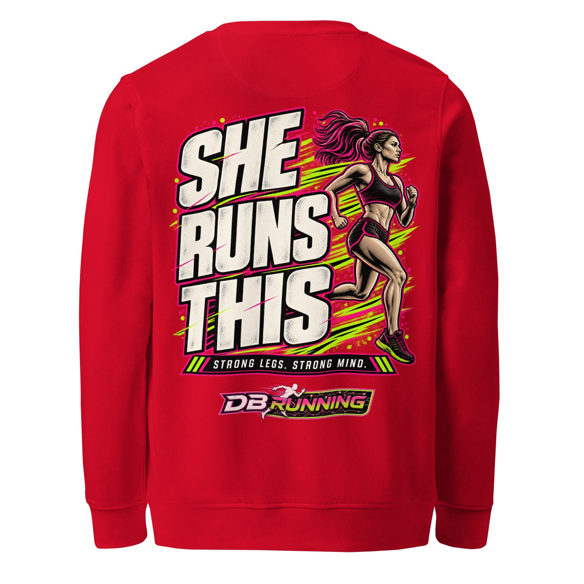She Runs This - Mid-Weight Sweatshirt - DB Running