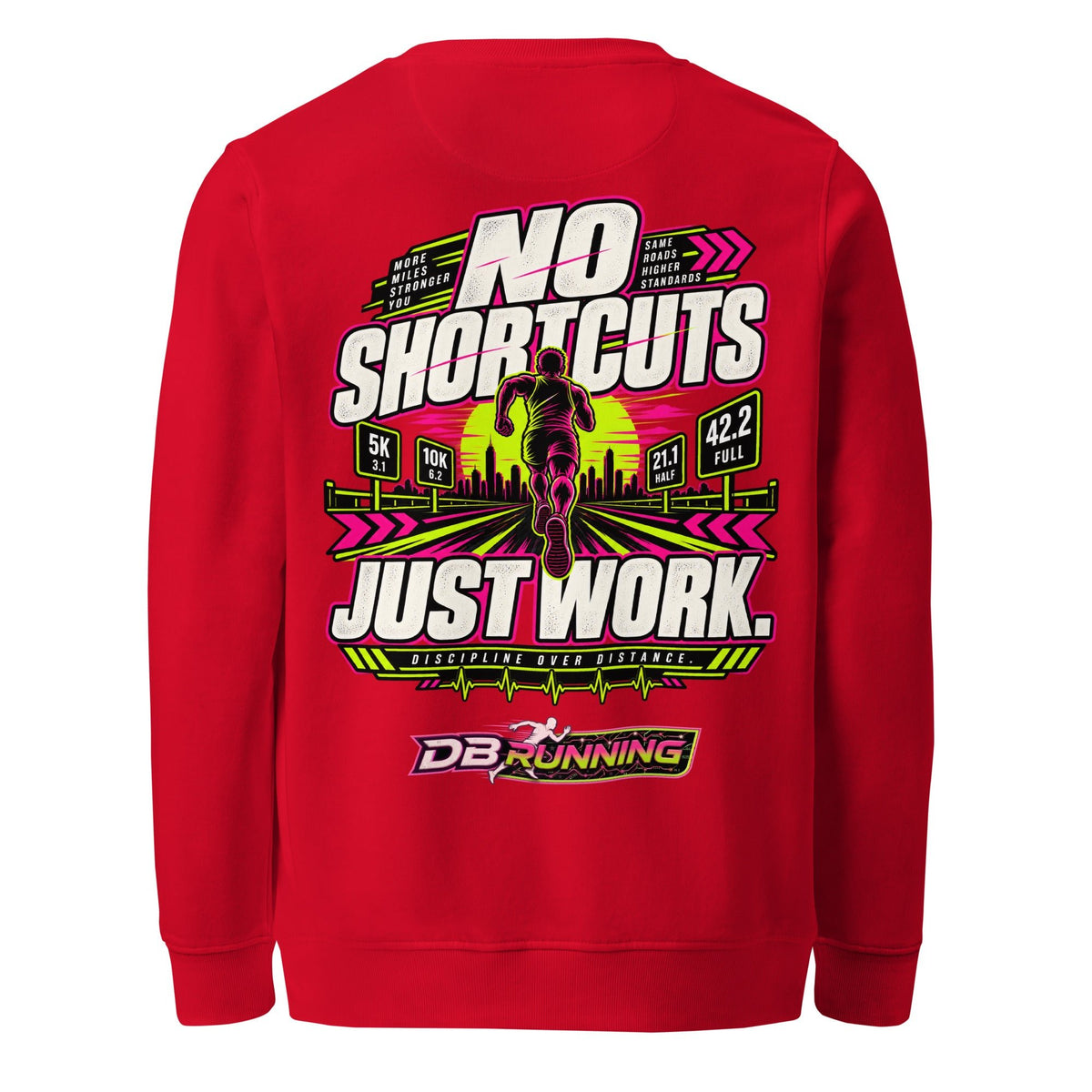 No Shortcuts Male - Mid-Weight Sweatshirt - DB Running