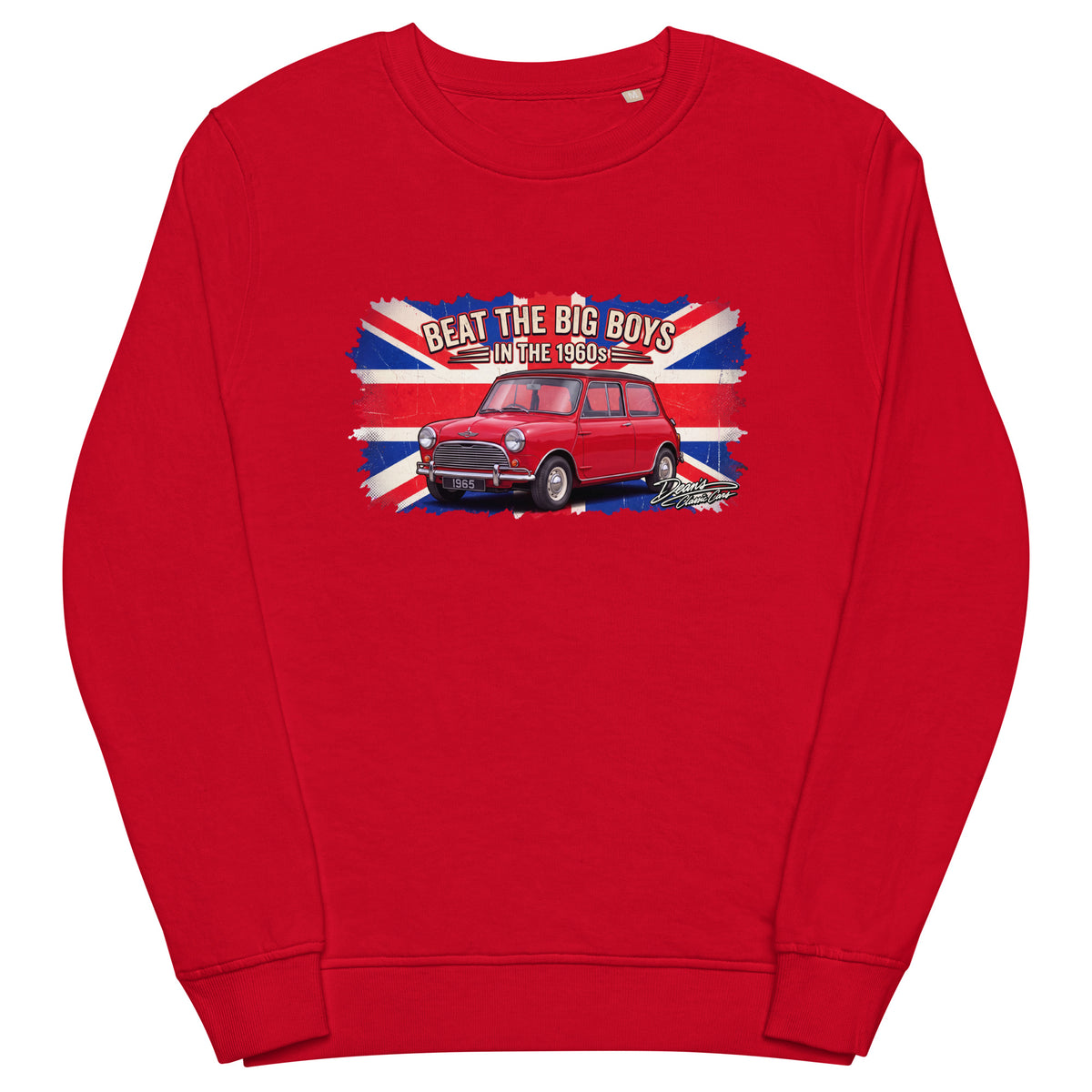 Cooper S Tartan Red Mid-Weight Sweatshirt - Dean's Classic Cars