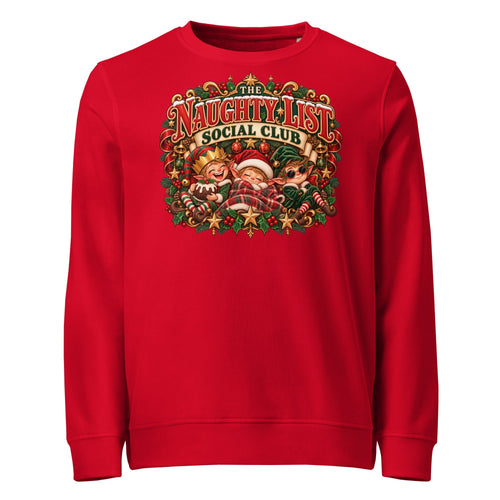The Naughty List Social Club Christmas Mid-Weight Sweatshirt - Ricki Robin