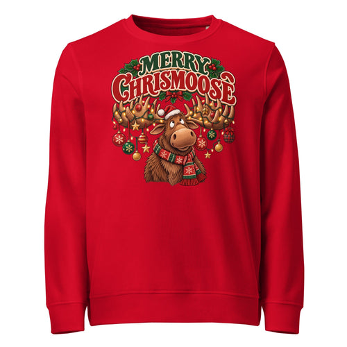Merry Chrismoose Christmas Mid-Weight Sweatshirt - Ricki Robin