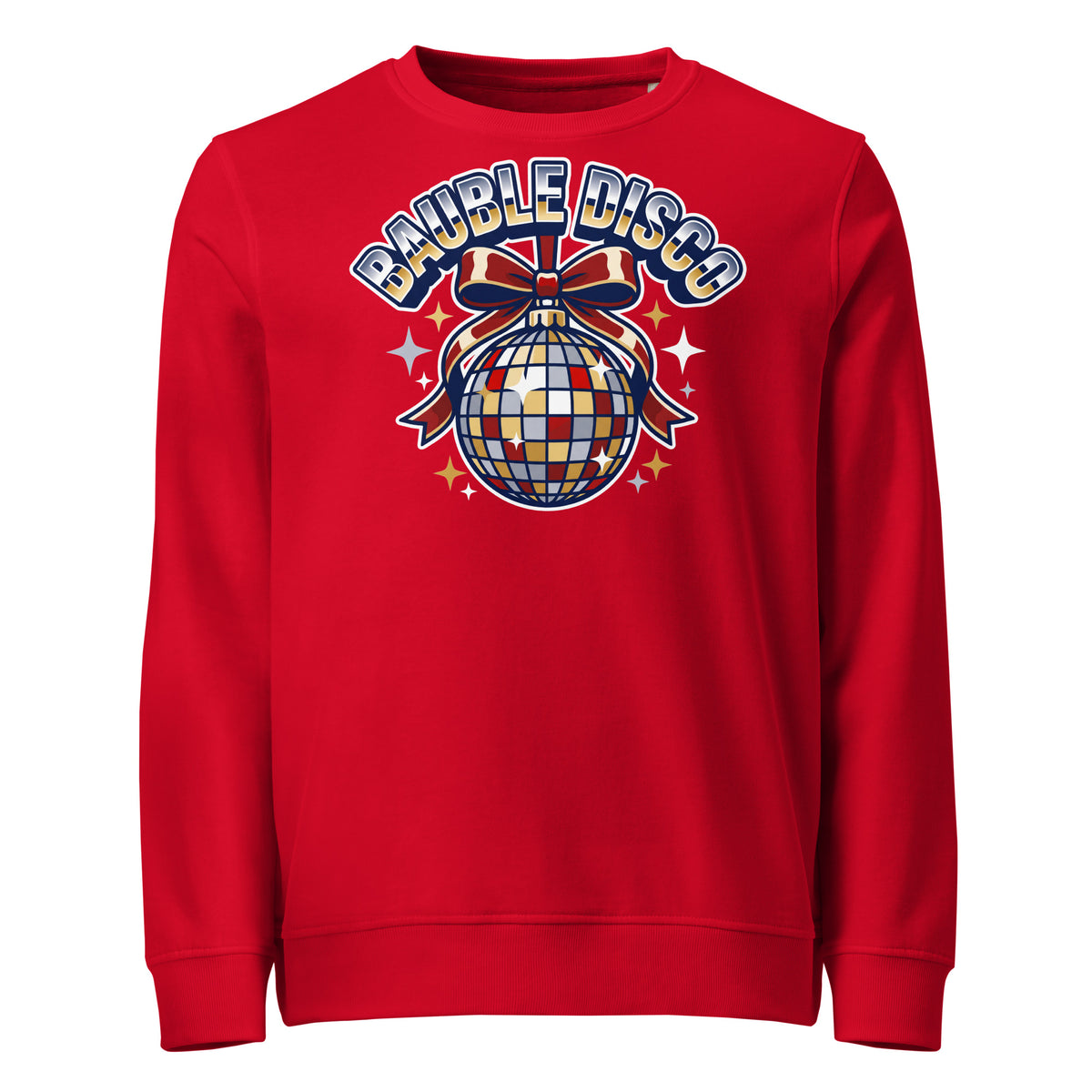 Bauble Disco Christmas Mid-Weight Sweatshirt - Ricki Robin